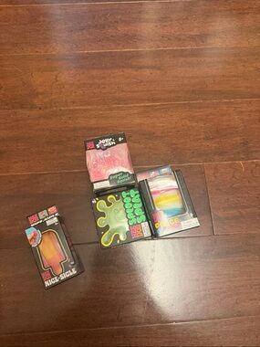 NeeDoh Bundle- peace Cake, nice-sicle, jelly Squish and a sploot splat.